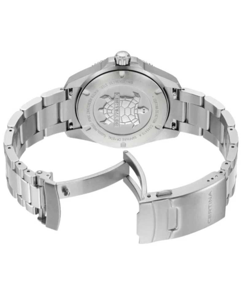 Reloj informal de cuarzo analógico para hombre CERTINA vestido clásico esfera negra impermeable redondo Foto 3 de 4