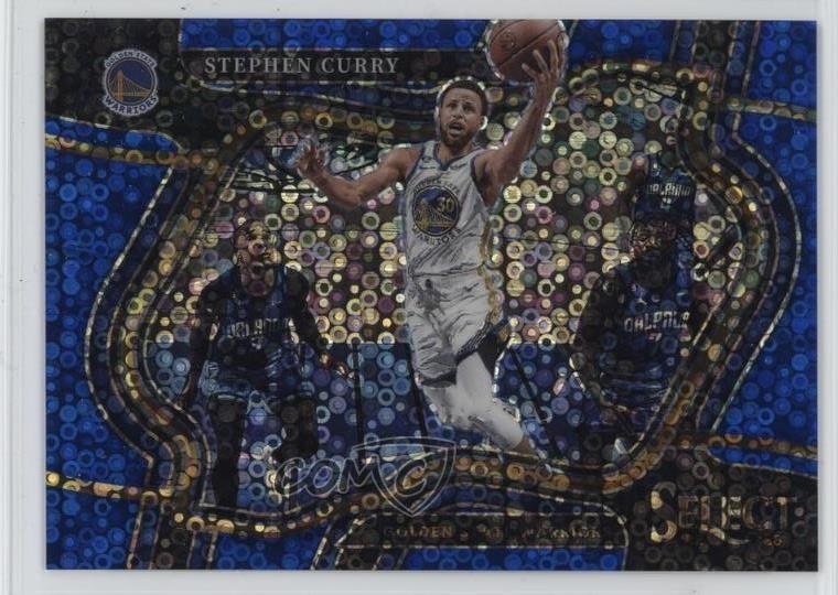 2022-23 Panini Select Courtside Blue Disco Prizm 14/25 Stephen Curry #227