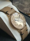 Curtis Liberty Coin Mechanical Mens Vintage Watch. Working Boxed. USA