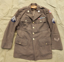 WWII U.S. Army Enlisted Man’s Wool Service Coat, Larger Size 40 S, Dated 1942