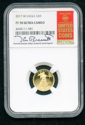 Photo of a 2017-W American Gold Eagle 1/10 oz Proof from an eBay listing that sold on Jul 14, 2026