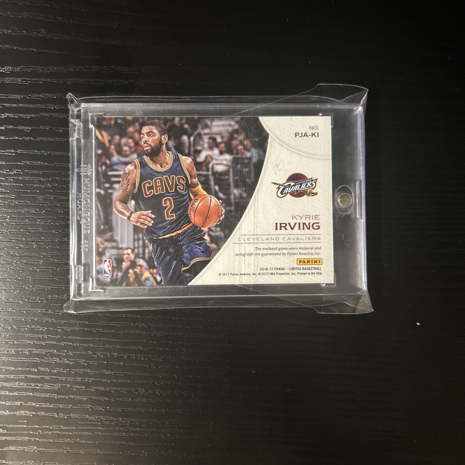 2016 Panini Limited Kyrie Irving Game Worn Patch auto /25 Cavs view 2