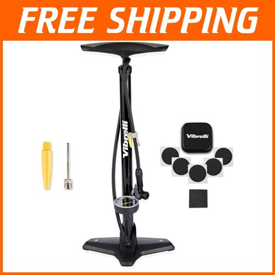 #ad High Pressure Bike Floor Pump with Gauge $74.99