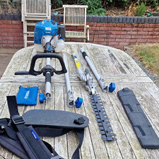 Hyundai HYPT5100 Petrol Multi-Tool Power Unit 26cc 1.5kW Hedge Trimmer + Strap