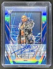 2026 Topps Chrome WWE Giulia Auto Blue Refractor #/150