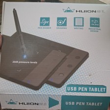 HUION H420 USB Pen Tablet 4 2.23 inch Drawing Digital Art PC OPEN BOX Tested