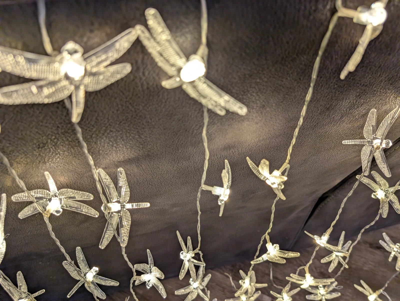 LOt/15 Dragonfly String Lights Battery Op Table Wedding Centerpiece Craft Decor