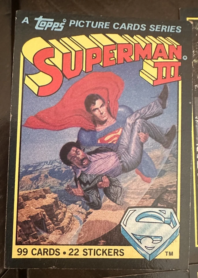 1983 Topps Superman III BASE COMPLETA 99 JUEGO DE CARTAS CHRISTOPHER REEVE Pryor DC Foto 2 de 4
