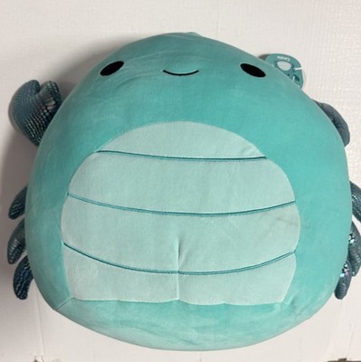 Squishmallows Carpio Crab Large Plush Blue 2023 Washable Toy