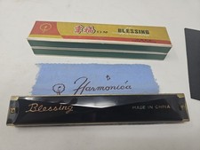 Vintage Blessing Harmonica DHA-243 Tremolo 24 Double Holes 48 Reeds w/...