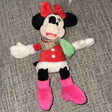 Disney Minnie Mouse Scentsy Buddy Plush Red Polka Dot Dress with Clip
