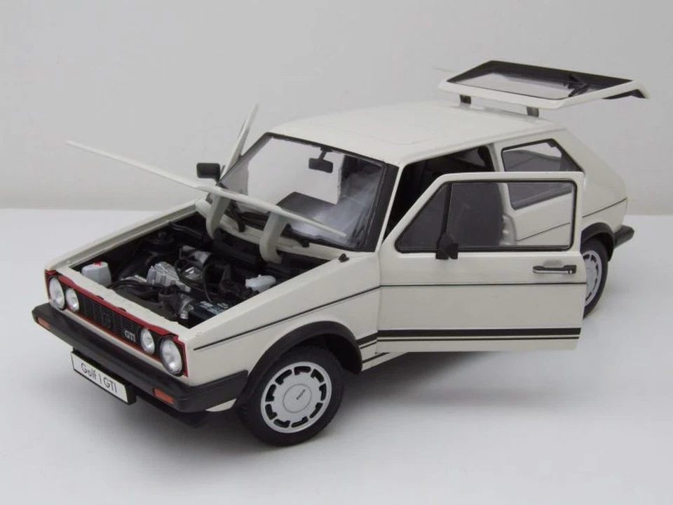 VW Golf 1 GTI Pirelli 1982 Blanco Modelo De Coche 1:18 Welly - Imagen 4 de 4