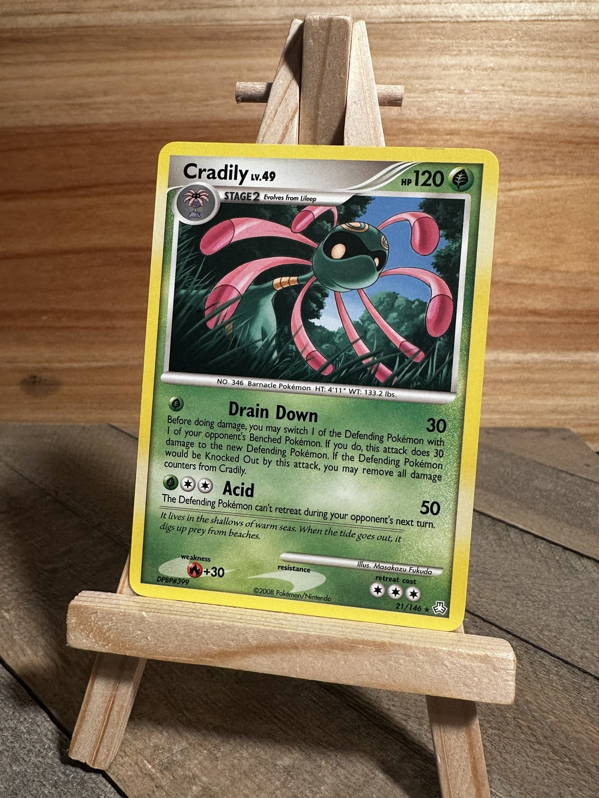 Pokemon Legends Awakened Rare Cradily #21/146 Lightly played