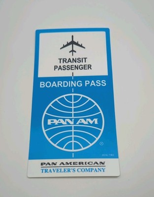 Midori Traveler's Notebook Pan Am Boarding Pass 2016 Pencil Board Underlay