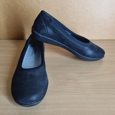 Image of Clarks Ayla Low Ballet Flat Women’s Black Noir Size UK 3.5
