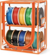 Filament Storage Box, 2 Tier 3D Printer Filament Storage Rack with Transparent