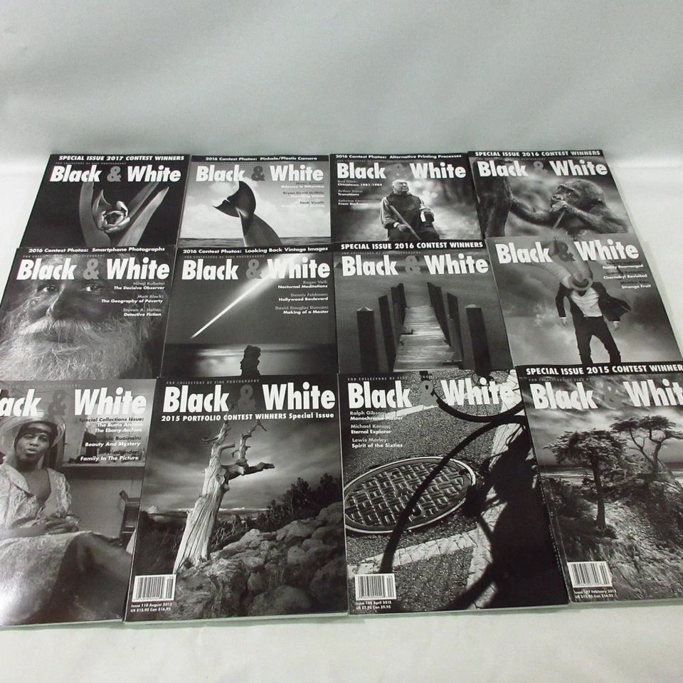 B & W Black & White Magazine Collector Fine Photography Art 12 Issues 107-119 - Image 2 of 4