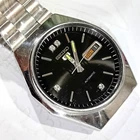 Vintage Seiko 5 6039 Automatic Day Date Black tone Dial Men's Watch