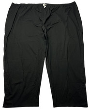 Scrub Pants Unisex 11X Black Stretch Fabric Double Stitch Elastic Waist NWOT