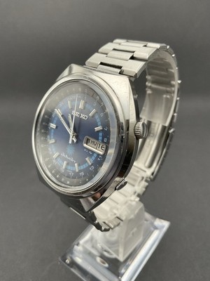 Vintage Seiko Advan 7019-6050 Blue Dial Automatic Kanji Day-Date