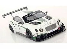[Used] Mini car 1/43 Bentley Continental GT3 2013 Gulf 12 Hours Endurance Race