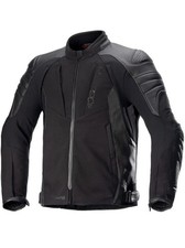 Alpinestars Proton Waterproof Motorbike Motorcycle Textile Jacket - Black 4xl
