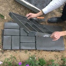 DIY Walk Maker Mold Path Patio Paving Concrete Stepping Stone Mould Sideway Lawn