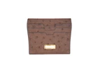 NEW STEFANO RICCI  Leather OSTRICH Business Card Holder Wallet  Bag LOGO (RB84)
