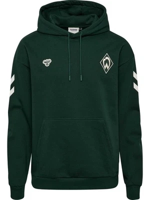 Hummel Werder Bremen Travel Kapuzensweatshirt grün SVW Travel Sweat Hoodie M-5XL