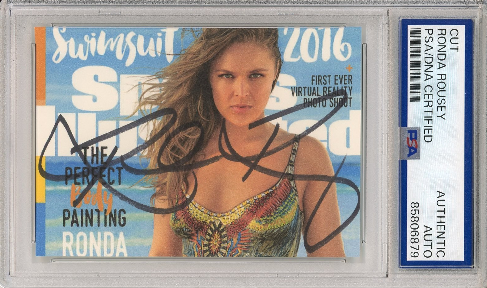 Ronda Rousey SI Sports Illustrated Swim Cover Photo PSA DNA COA AUTOGRAPH UFC