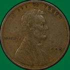1909-VDB Lincoln Wheat Cent Extremely Fine XF Coin #37537
