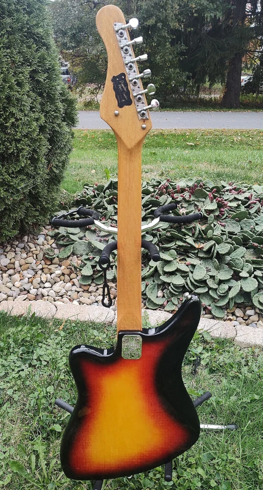 Nice Rare Early Vintage Aria Arai Diamonds Univox Matsumoku 1532T Offset Guitar - Image 3 of 4