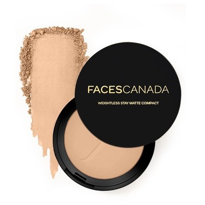 FACESCANADA Weightless Stay Matte Finish Compact Powder - Beige - 03| 9 G