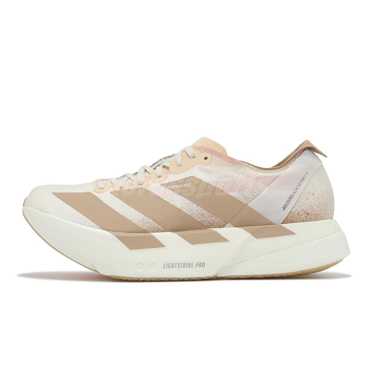 大*福様 【新品オークション※26cm】 ADIZERO AVANT adidas Adizero Adios Pro 4 W Chalk White Warm Sandstone Women