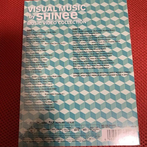 SHINee Visual Music Blu-ray 2-Disc Set Limited Edition Music Video Collection F - Foto 2 di 2