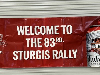 Budweiser Harley-Davidson Banner – Welcome to the 83rd Sturgis