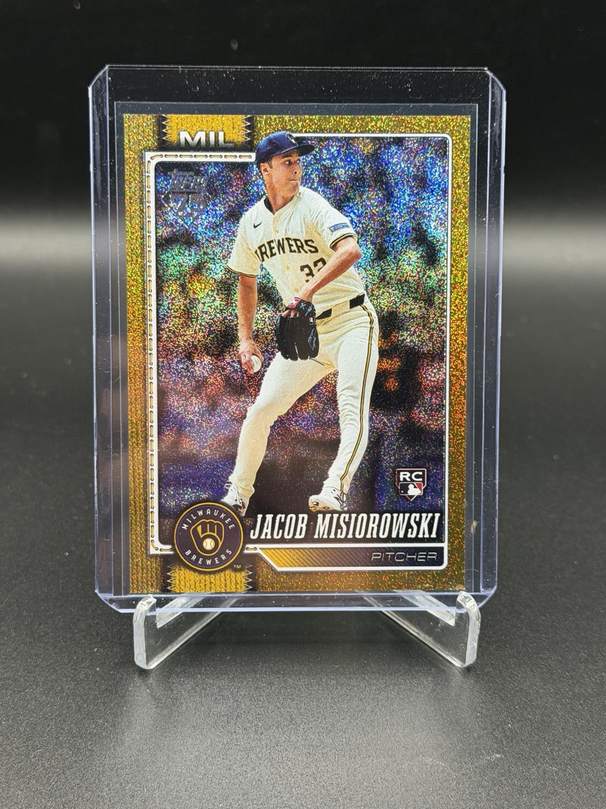 2026 Topps Gold Sandglitter #10 Jacob Misiorowski (RC) /50