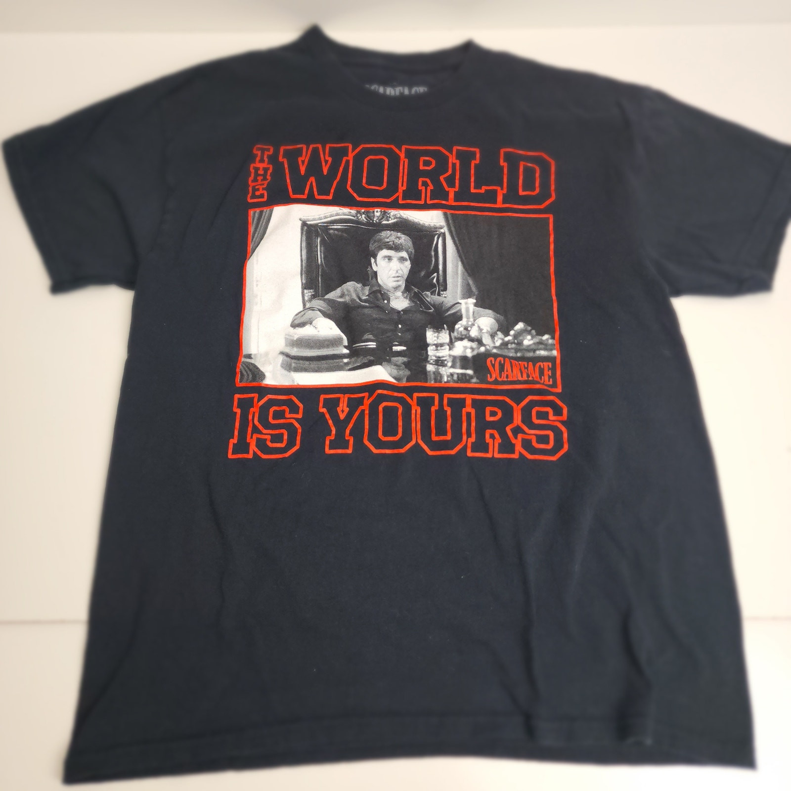 Scarface The World Is Yours Black T-Shirt Men's Size L