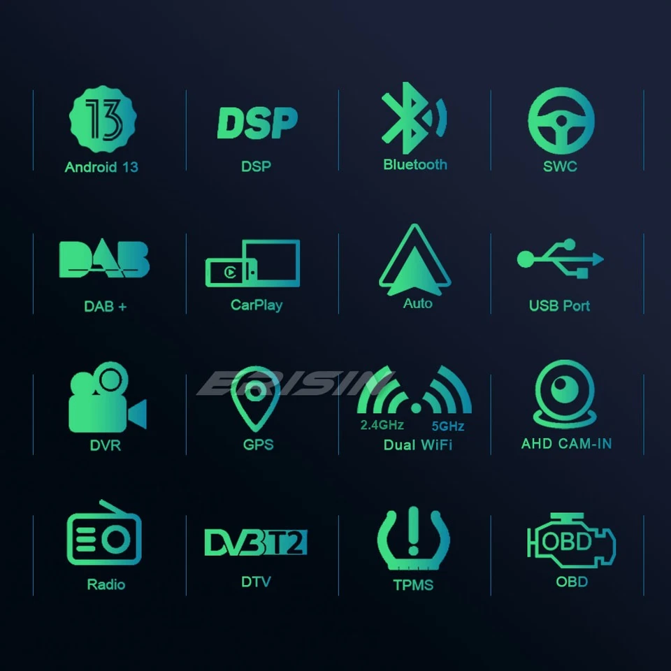 4+64GB Android 13 DAB+ Autoradio CarPlay Navi Mercedes C/G/CLC-Klasse W203 W463 - Bild 2 von 4