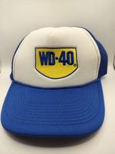 Vintage WD-40 WILLIS DAVID Hat Trucker Cap Snapback Mesh Two Tone Advertising