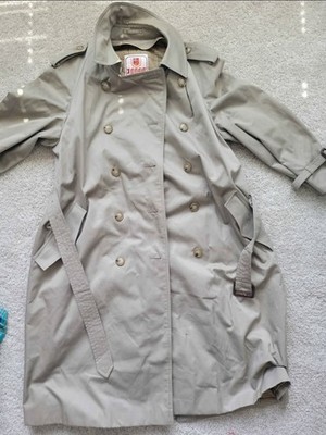 Baracuta Vintage Trench Coat Jacket G12 Tan Khaki 42L Lined Made In England Rare