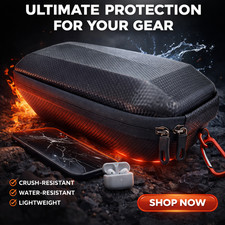 4L Waterproof Scooter Front Bag - Hard Shell Handlebar Storage for Bikes Scoot