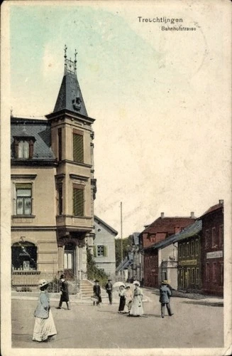 Postcard Treuchtlingen in Altmühltal Middle Franconia, Bahnhofstrasse - 5175817