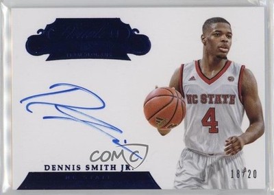 2018 Panini Flawless Collegiate Sapphire 18/20 Dennis Smith Jr #TSS-DS Auto 10qe