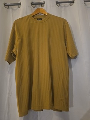 Vintage Sahara Gold Collection Mustard Yellow Mens L Dressy T-shirt