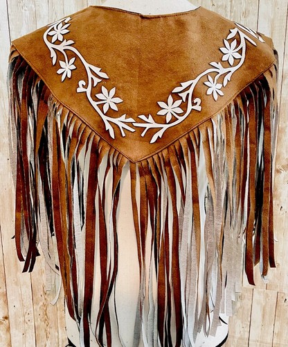 Mexican Cowboy Jacket With Fringes Sz L/XL Chaqueta Vaquera Mexicana Con Flecos - Picture 7 of 7