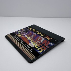 S.T.U.N. Runner Atari Lynx 1991 Game + Manual w/ Poster - Cleaned Tested Working
