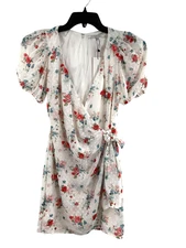 Collective Concepts Women's XS White Floral Mini Dress NWT Feminine Chic Summer