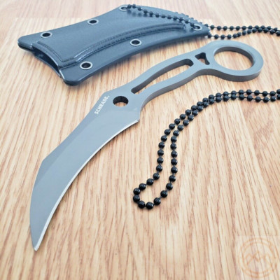 Schrade Fixed Knife 3'' Matte Finish 9Cr18MoV Steel Blade Stainless Handle 111