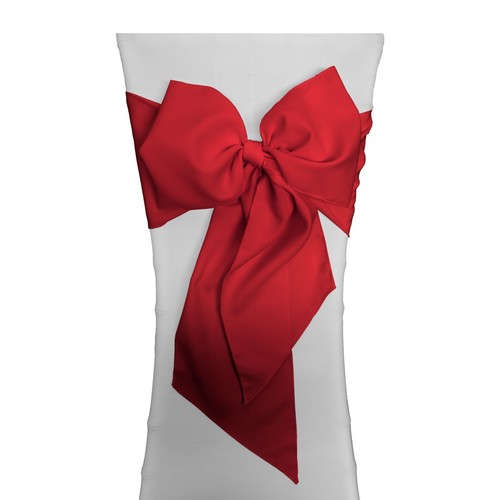 LA Linen Pack of 10 Polyester Poplin Chair Bows 8 by 108-Inch. Made in USA - Picture 29 of 41
